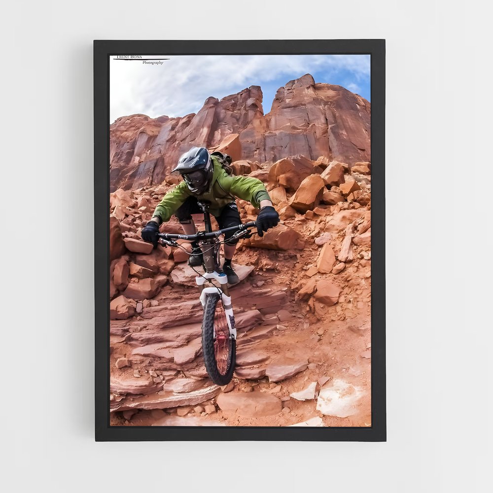 Poster Descente Sauvage – affiche Cyclisme (vue 2)
